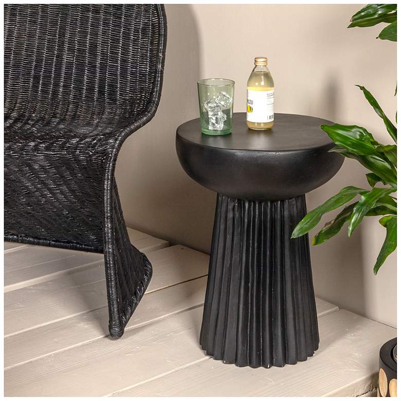 Image 1 Magnesium Oxide Side Table, Black