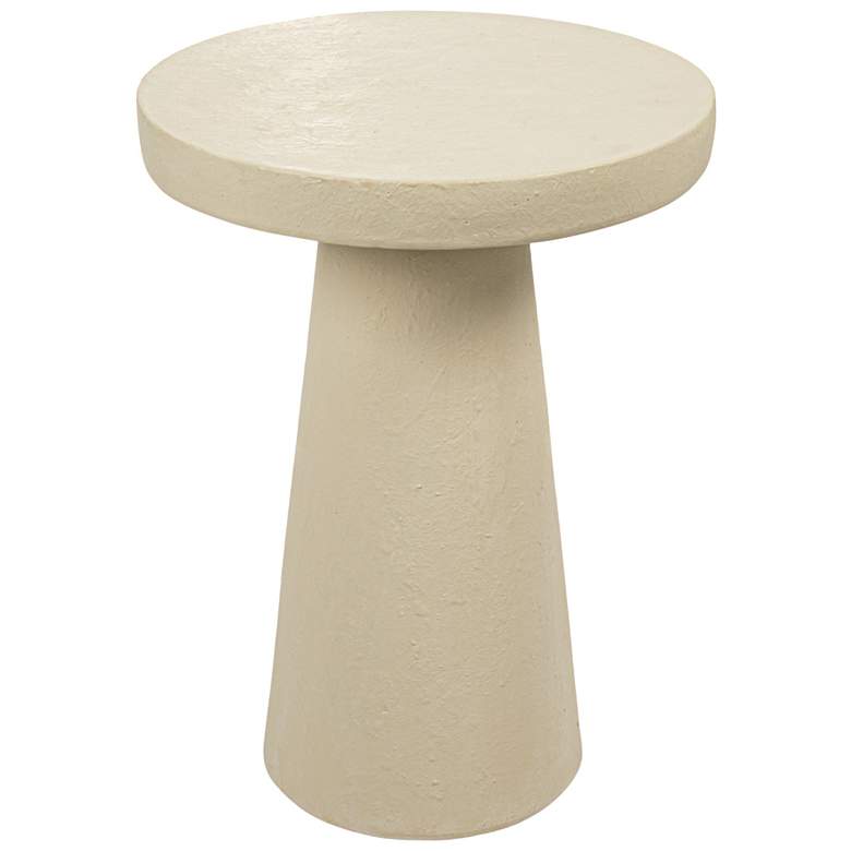 Image 2 Magnesium Oxide Tapered Side Table, Cream