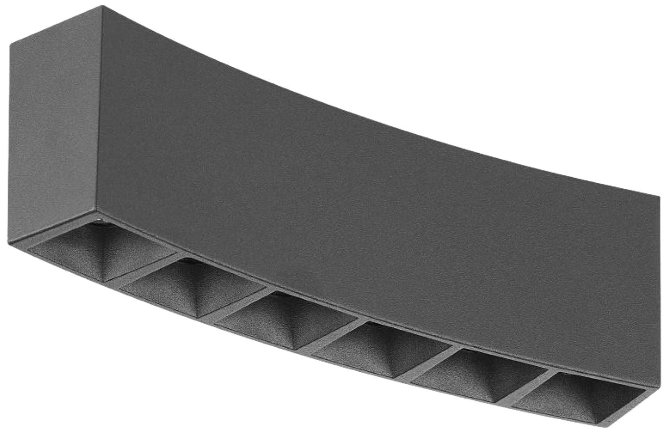 Image 2 Magnetix 5"W Curved Surface Mount LED Light in Black 8-Watts more views