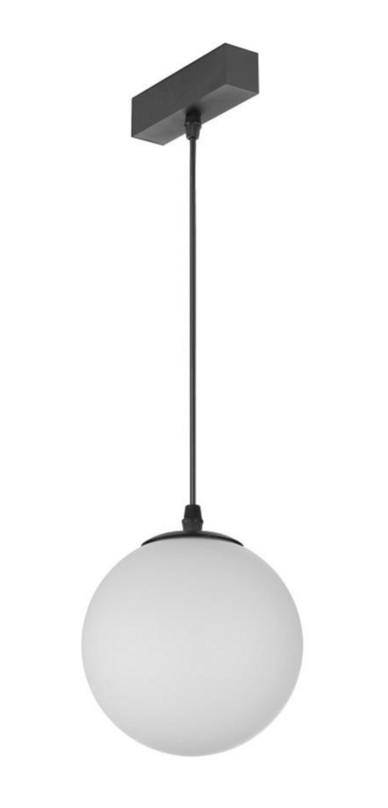 Image 2 Magnetix 6"W Round Globe Pendant/White Glass 5W more views