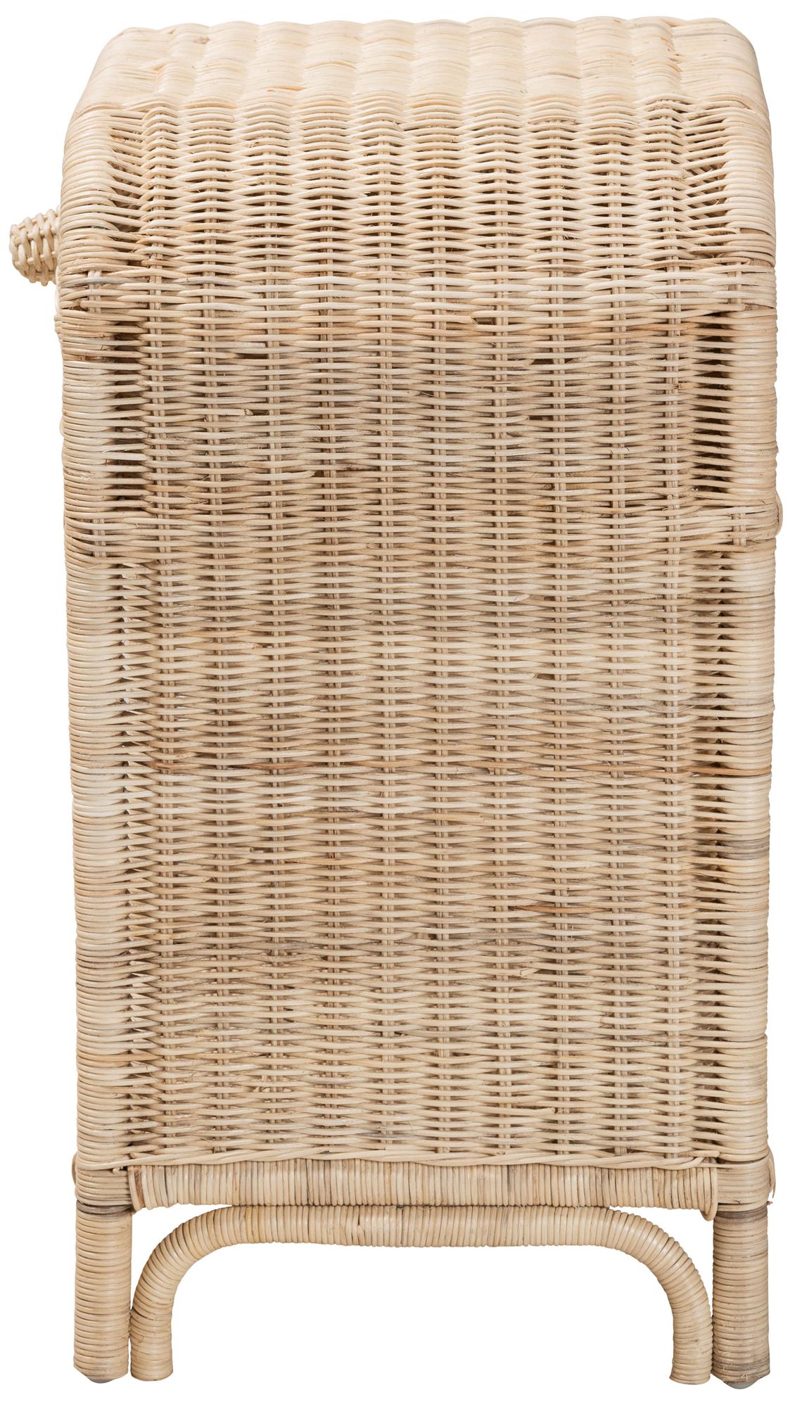 Magni 18" Wide Natural Brown Rattan 1-Drawer Nightstand