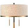Magnifica Black Aged Brass 2-Light Accent Table Lamp