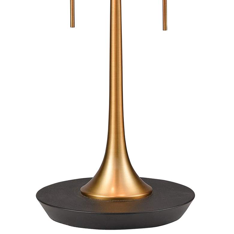 Image 4 Magnifica Black Aged Brass 2-Light Accent Table Lamp more views
