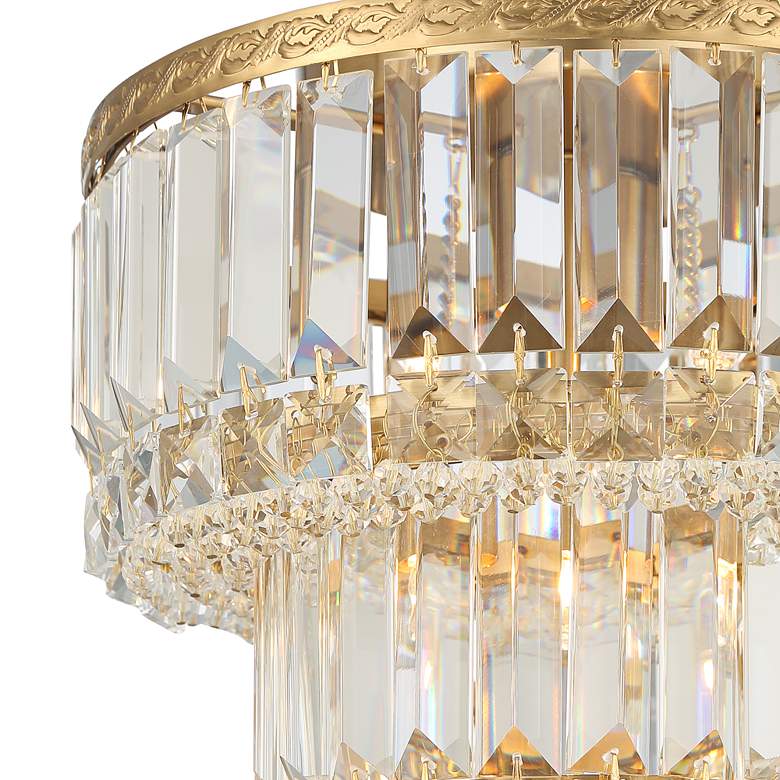 Image 3 Magnificence 10 1/2"W Soft Gold Crystal LED Ceiling Light more views