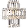 Magnificence 12 1/2" High Chrome and Crystal LED Wall Sconce