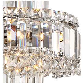 Image3 of Magnificence 12 1/2" High Chrome and Crystal LED Wall Sconce more views