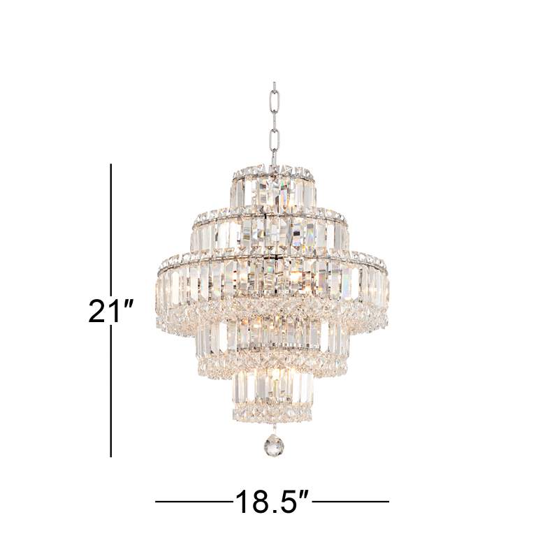 Magnificence 18 1/2&quot; Wide 18-Light LED Crystal Chandelier more views