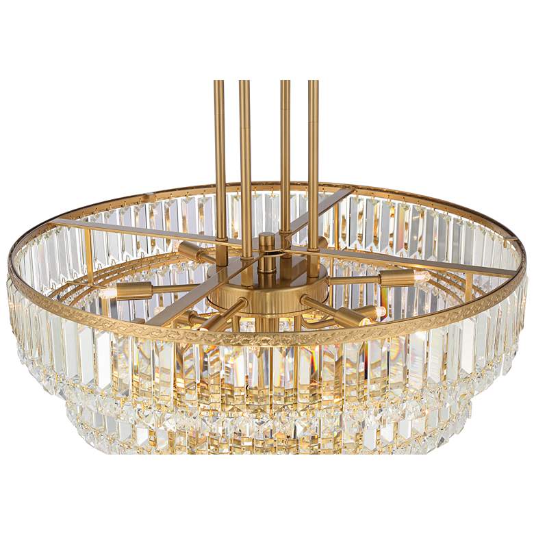 Image 4 Magnificence 23 3/4 inch Wide Soft Gold Crystal Pendant Light more views