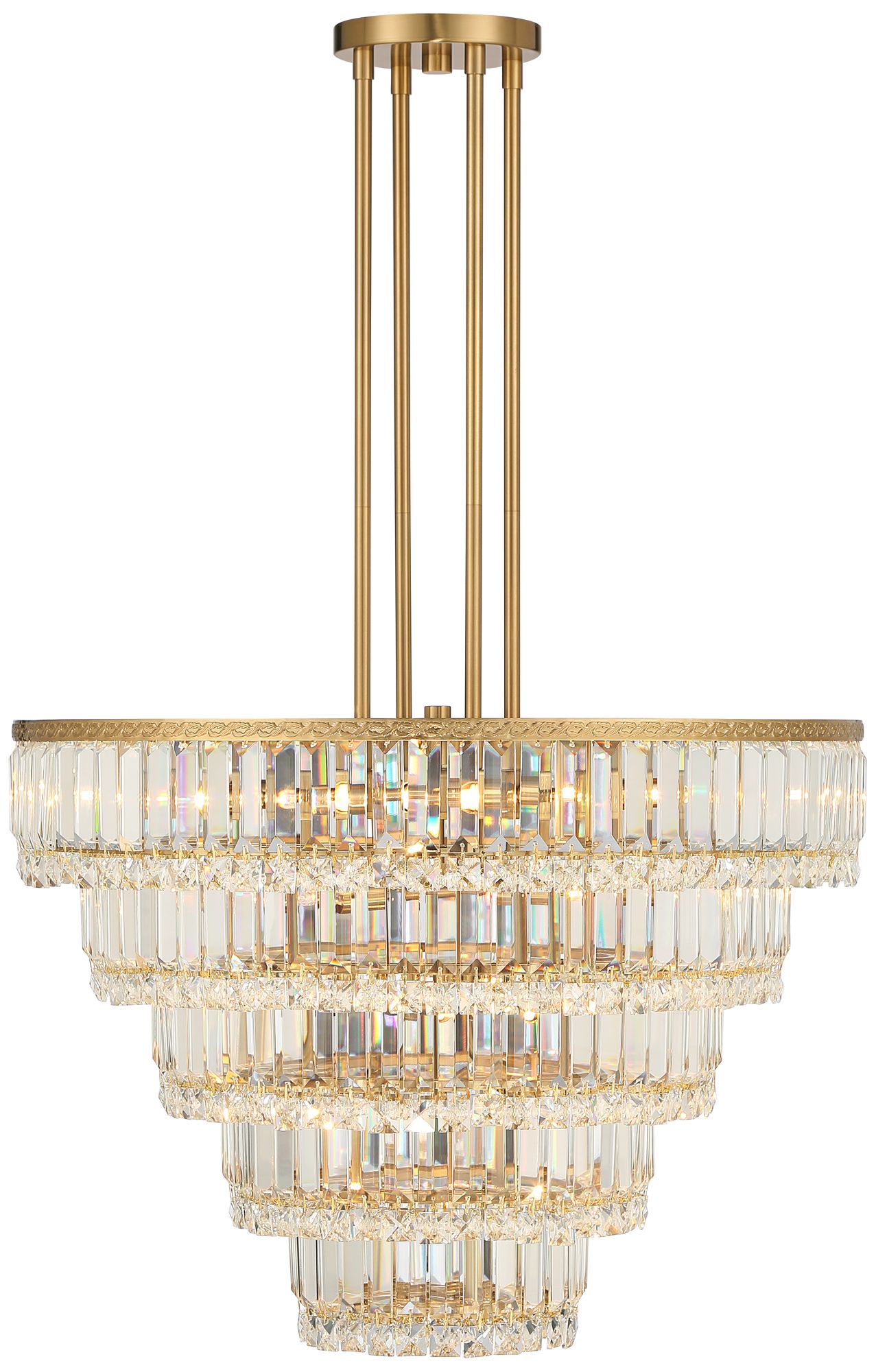 Magnificence 23 3/4" Wide Soft Gold Crystal Pendant Light 313F2