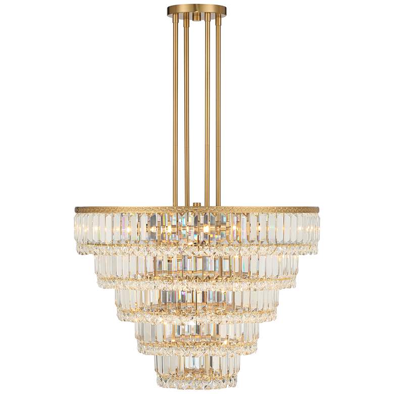 Image 6 Magnificence 23 3/4" Wide Soft Gold Crystal Pendant Light more views