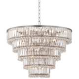 Magnificence 24 1/2&quot;W Satin Nickel and Crystal LED 15-Light Chandelier