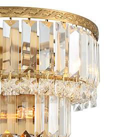 Image3 of Magnificence Gold 10" Wide Crystal Wall Sconce Set of 2 more views