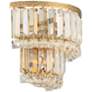 Magnificence Gold 10" Wide Crystal Wall Sconce