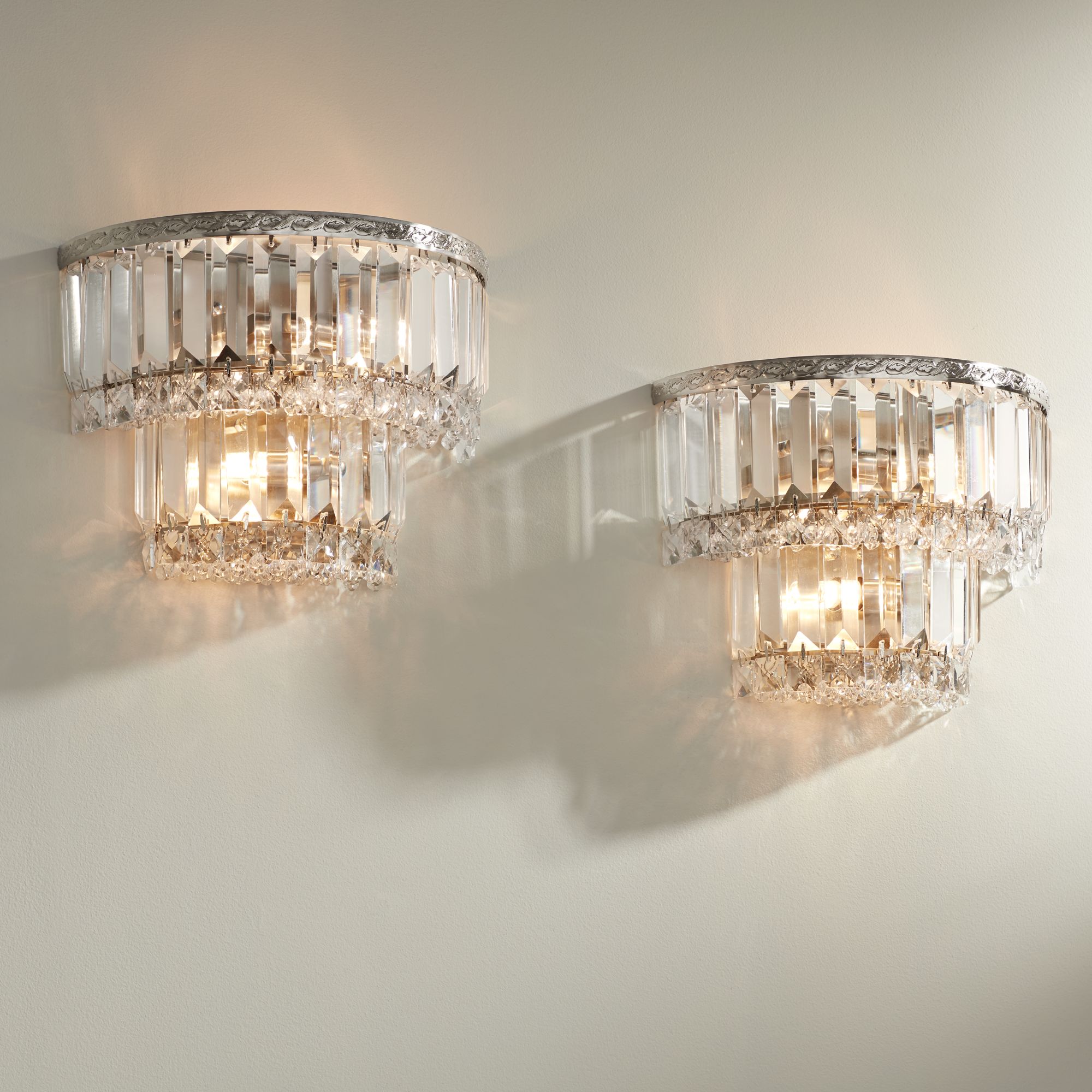 Wall on sale sconces crystal