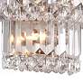 Magnificence Satin Nickel 10" Wide Crystal Wall Sconce in scene