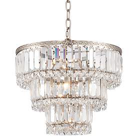 Image3 of Magnificence Satin Nickel 14 1/4" Wide Crystal Chandelier