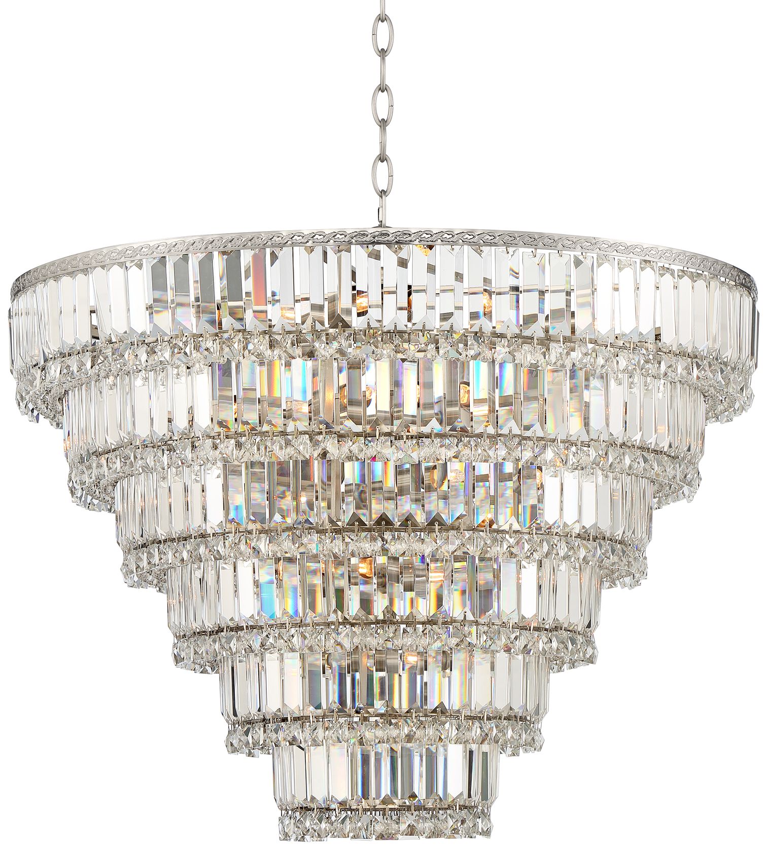 one light crystal chandelier