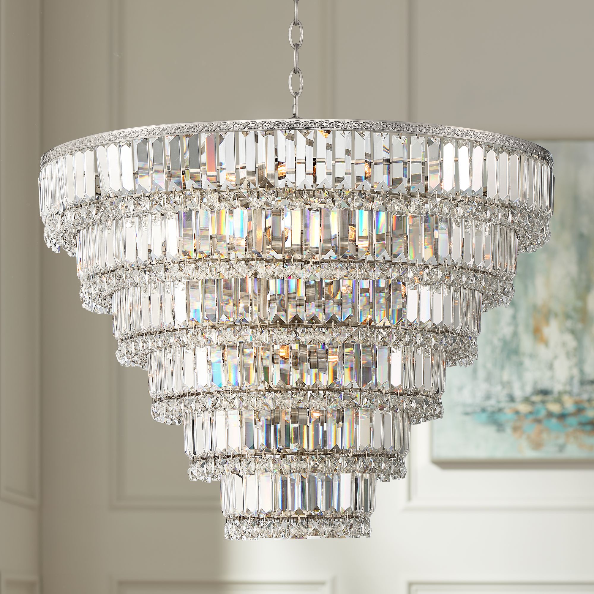 lamps plus crystal chandelier