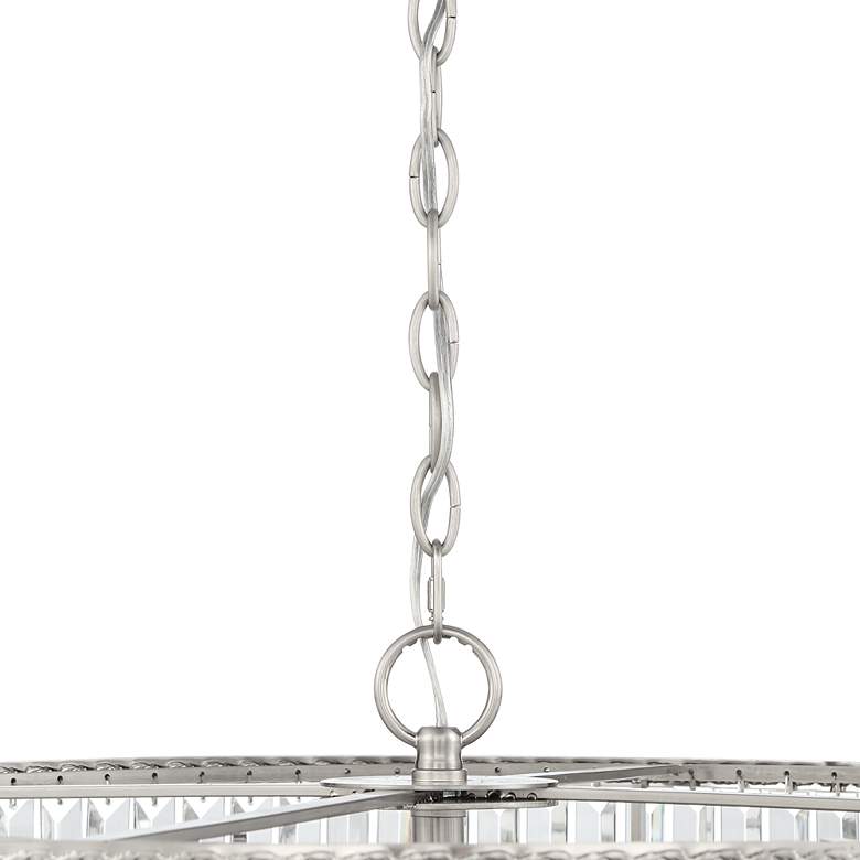 Magnificence Satin Nickel 28 1/2&quot; Wide 21-Light Crystal Chandelier more views