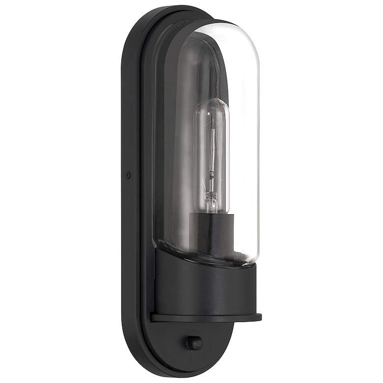 Image 2 Magnolia 13" High Black Outdoor Wall Mount more views