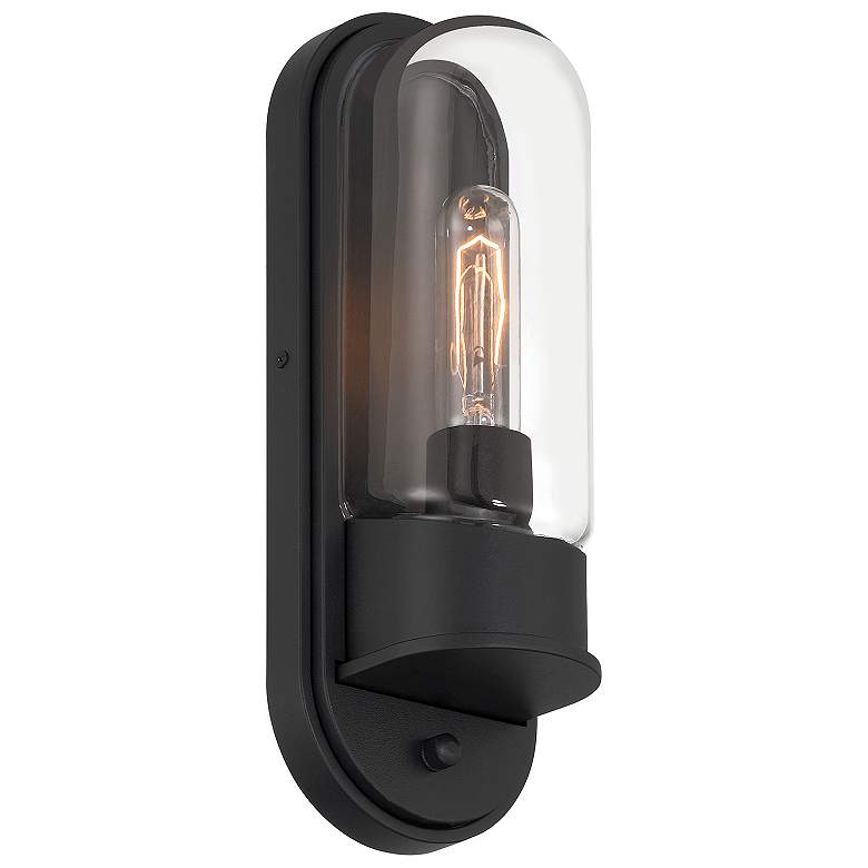 Image 4 Magnolia 13" High Black Outdoor Wall Mount more views
