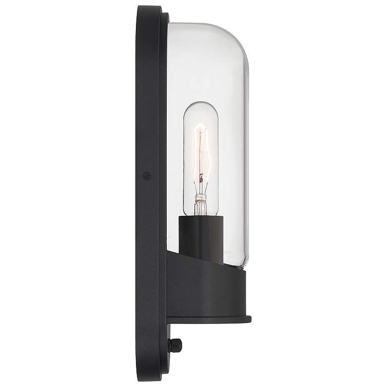 Image 5 Magnolia 13" High Black Outdoor Wall Mount more views