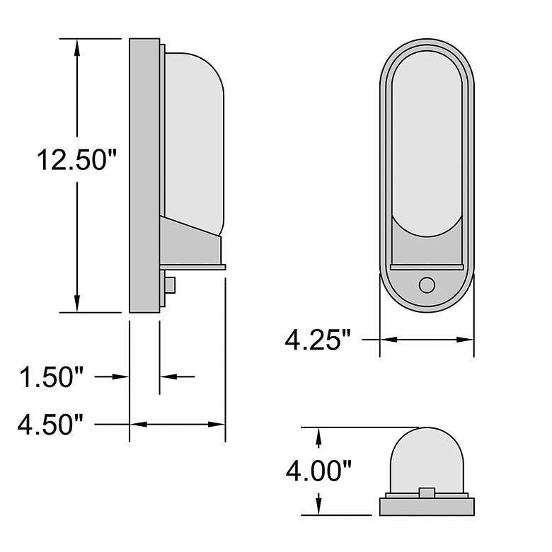 Image 7 Magnolia 13" High Black Outdoor Wall Mount more views