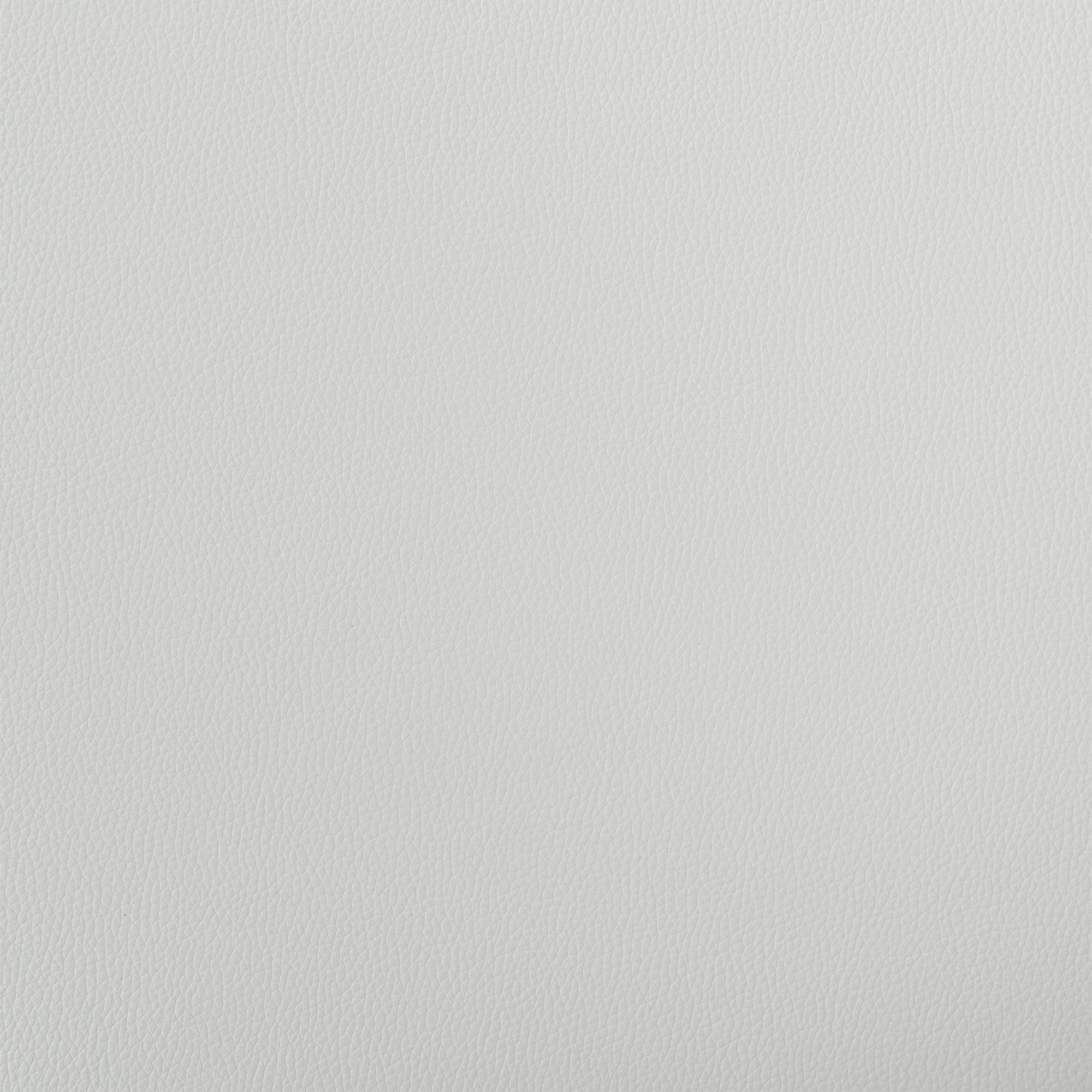 Magnolia 30 in. Swivel Barstool in White Faux Leather, Stainless Steel