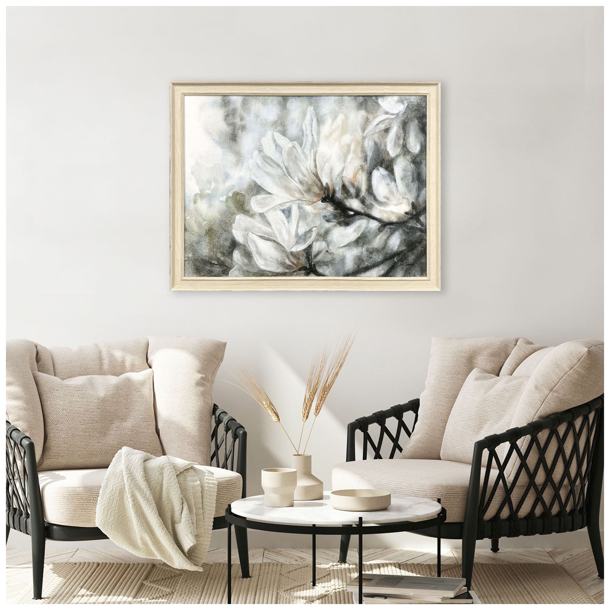 Image 4 Magnolia 44"W x 34"H Framed Art more views