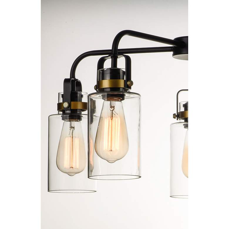 Image 4 Magnolia 5-Light 26" Wide Bronze/Gold Pendant Light more views