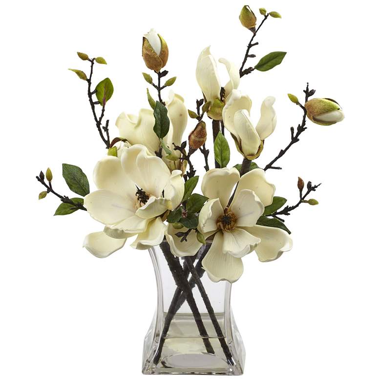 Image 1 Magnolia Arrangement with Vase
