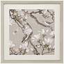 Magnolia Blossom 33" Square Giclee Framed Wall Art