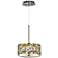 Magnolia Mosaic Giclee Glow 10 1/4" Wide Pendant Light