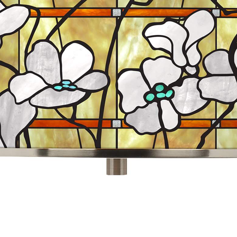 Image 2 Magnolia Mosaic Giclee Glow 16 inch Wide Pendant Light more views