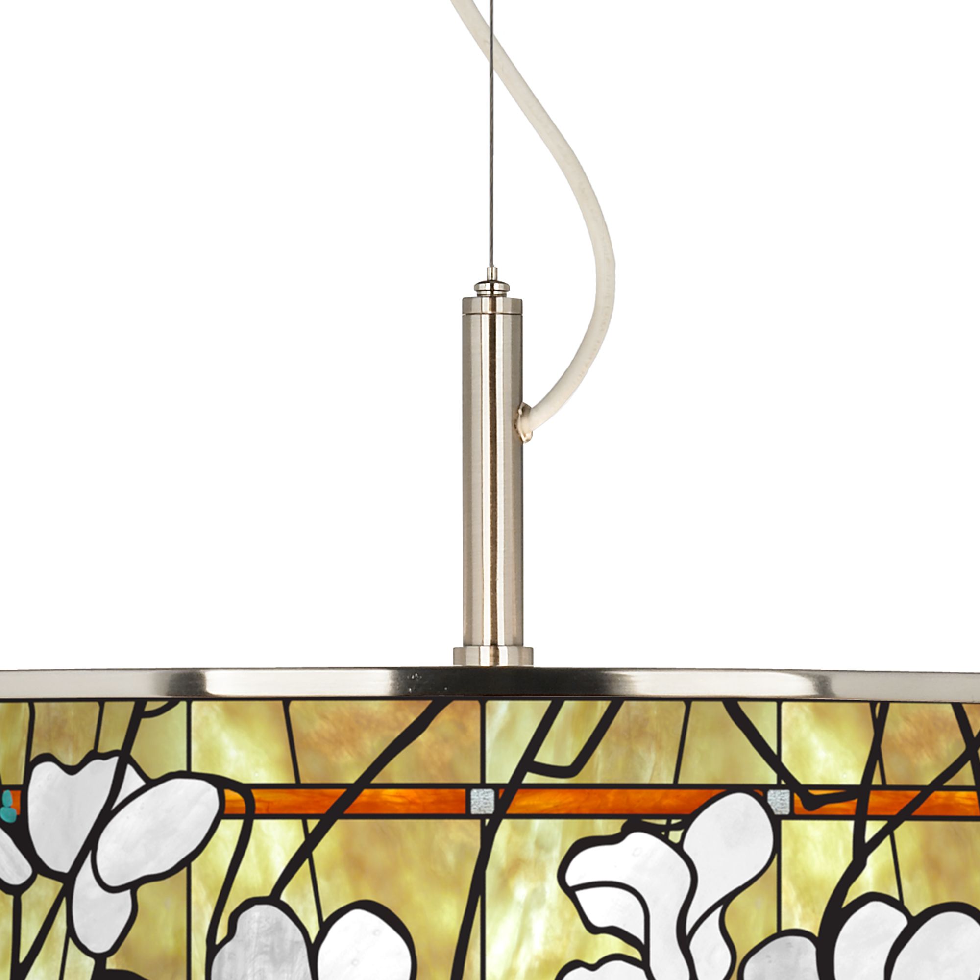 Image 2 Magnolia Mosaic Giclee Glow 20" Wide Pendant Light more views