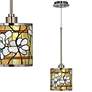 Thumbnail1 of Magnolia Mosaic Giclee Glow Mini Pendant Light