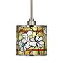 Magnolia Mosaic Giclee Glow Mini Pendant Light