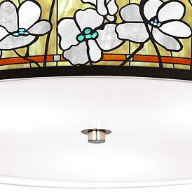 Image3 of Magnolia Mosaic Giclee Nickel 20 1/4" Wide Ceiling Light more views