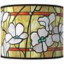 Magnolia Mosaic Giclee Round Drum Lamp Shade 14x14x11 (Spider)