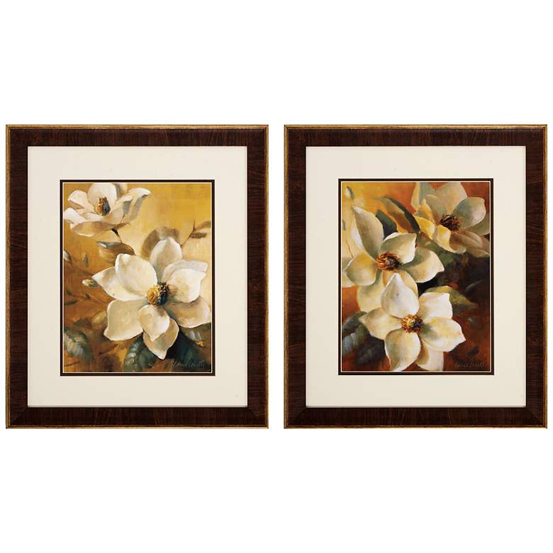 Image 1 Magnolias 22 inch High 2-Piece Wall Art Set