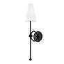 Thumbnail2 of Magnus 25 1/2" High Textured Black Wall Sconce more views