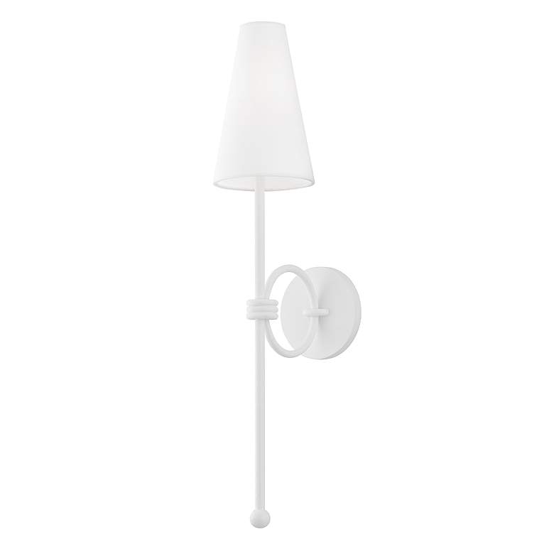 Image 2 Magnus 25 1/2" High Textured White Wall Sconce more views