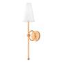 Thumbnail2 of Magnus 25 1/2" High Vintage Gold Leaf Wall Sconce more views