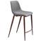 Magnus Counter Stool (Setof 2) Slate Gray & Walnut