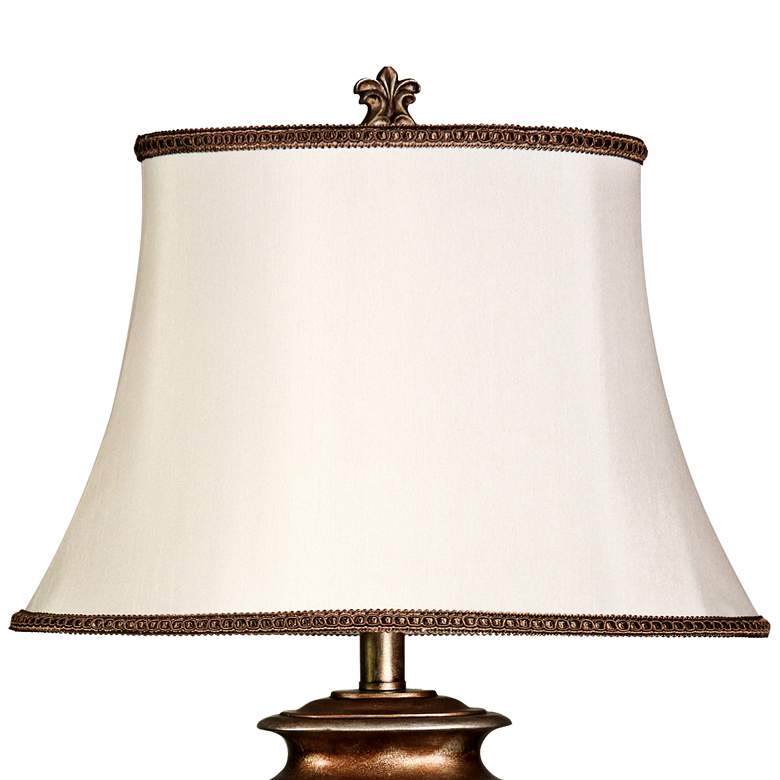 Image 3 Magonia 28" High White Shade Two-Tone Gold Traditional Table Lamp more views