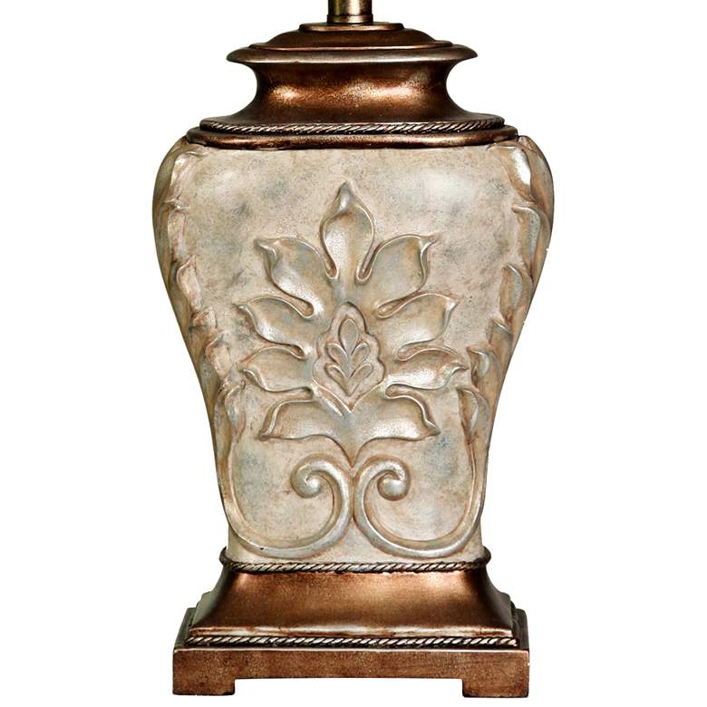 Image 4 Magonia 28" High White Shade Two-Tone Gold Traditional Table Lamp more views