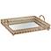 Magot 13" Wide Antique Gold Mirrored Tray
