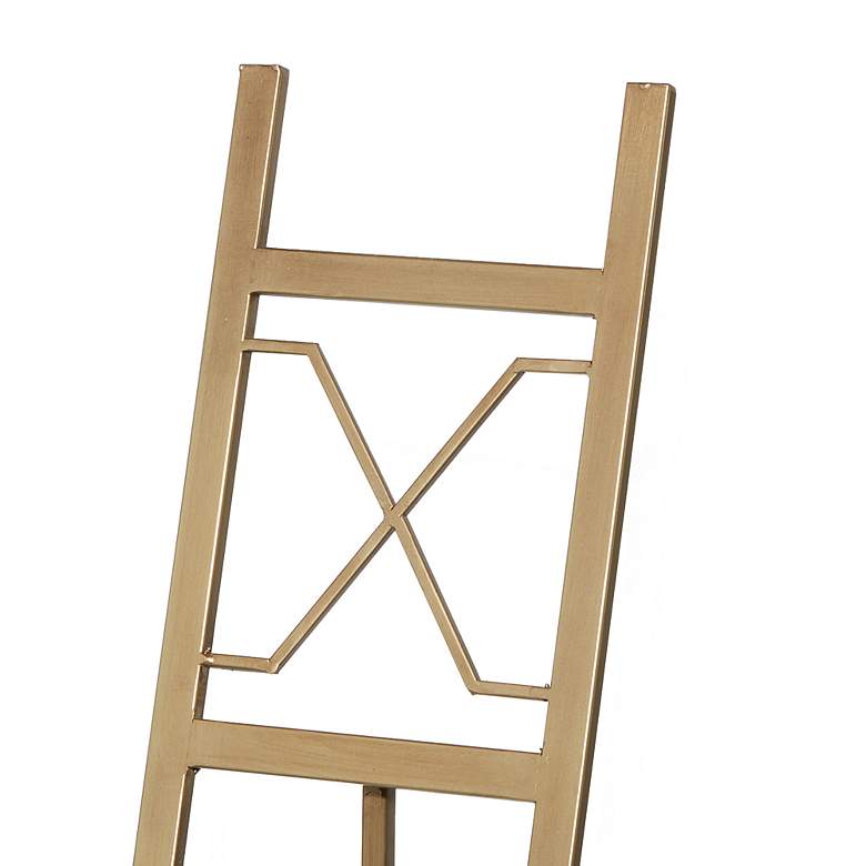 Image 2 Magritte 57" High Gold Iron Adjustable Stand Floor Easel more views