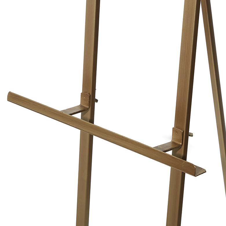 Image 3 Magritte 57 inch High Gold Iron Adjustable Stand Floor Easel more views