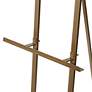 Magritte 57" High Gold Iron Adjustable Stand Floor Easel